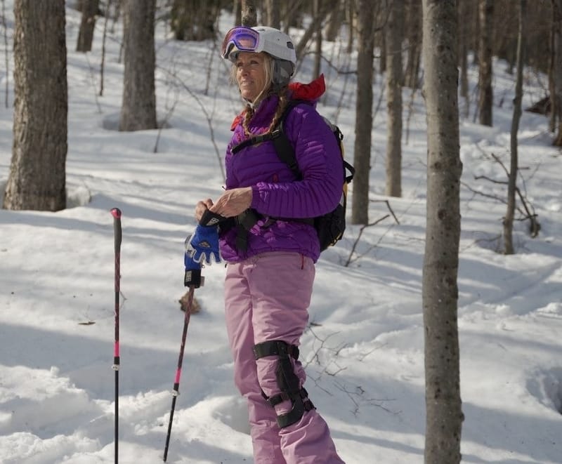 sport on skier skier